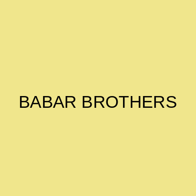 Babar Brothers Shahrah-e-Iraq Karachi