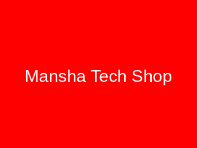 Mansha Tech Shop University Road Peshawar