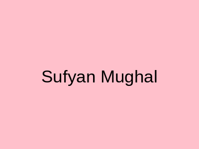 Sufyan Mughal Baghwala Gujranwala